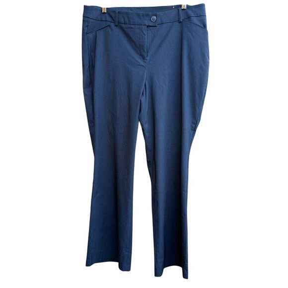 Lane Bryant Allie Pant Bavy Blue Sexy Stretch Sz. 18 Mid Rise - Picture 2 of 8